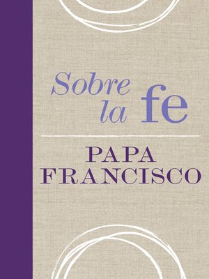 cover image of Sobre la fe